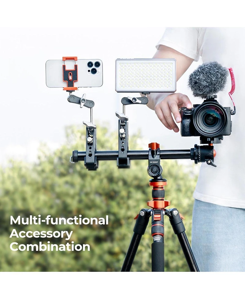 K&F Concept 11.8" Rotatable Multi-Angle Center Column for Camera Tripod