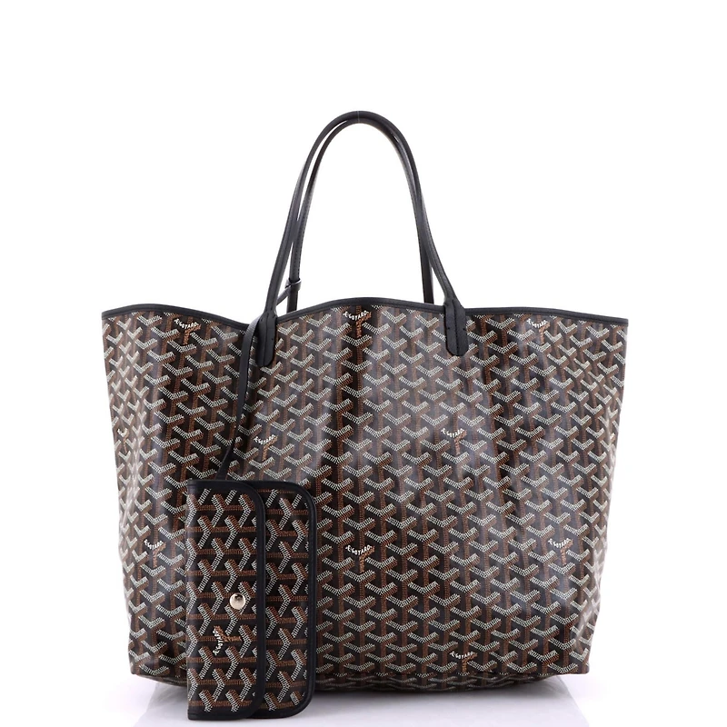 Pre-Owned Goyard Gm Saint Louis Tote Coated Canvas