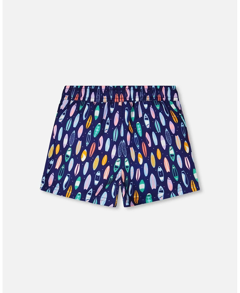 Deux par Boys Boardshorts Surfboard Print