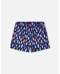 Deux par Boys Boardshorts Surfboard Print