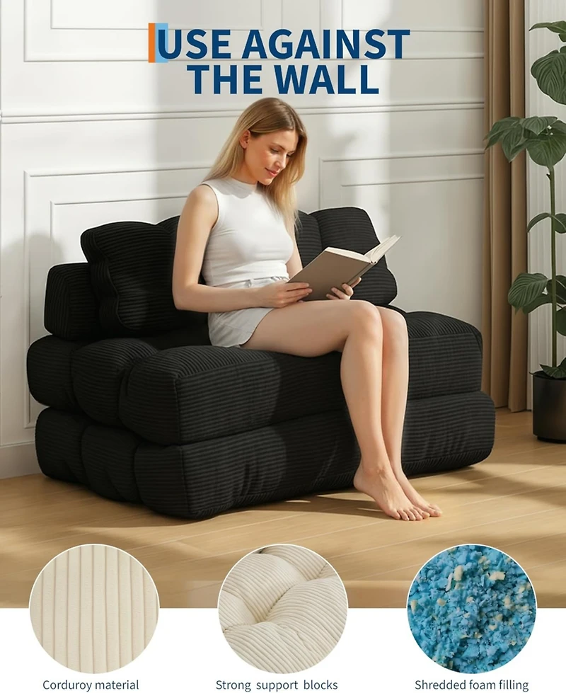 Gaomon Led Bed Frame with Storage Headboard & Drawers - No Box Spring Needed