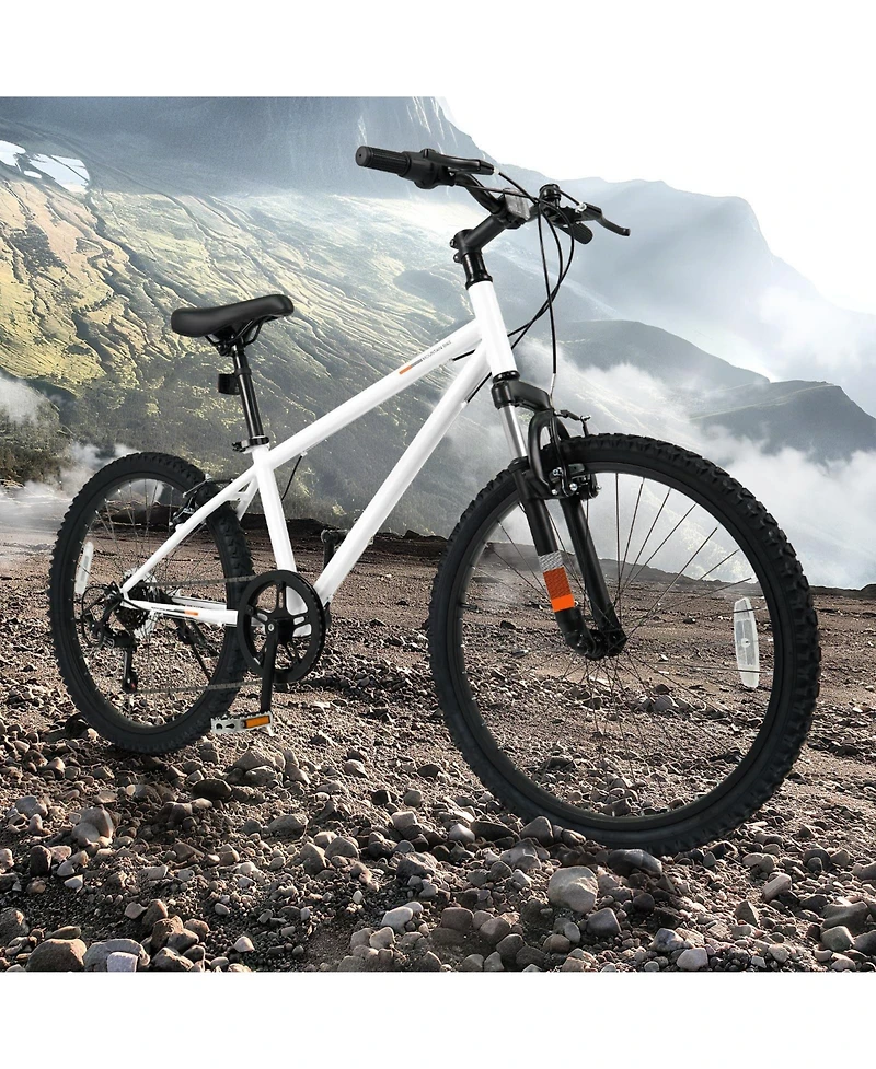 Mecale Kids Mountain Bike, 24-Inch Child Bicycle for Boys & Girls Ages 8+ years