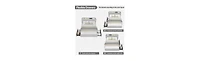 gaomon Full Bed Frame with Storage Headboard, Kids 2 Drawers, Boucle Upholstered Platform Bookcase, No Box Spring Needed, Easy