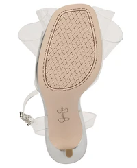 Jessica Simpson Women's Olivine Vinyl Bow Stiletto Dress Sandals