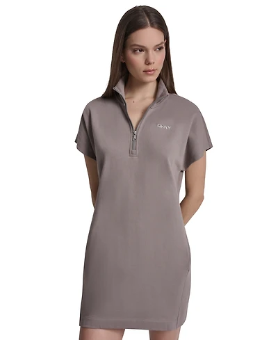 Dkny Sport Women's Regular-Fit Half Zip Sneaker Dress