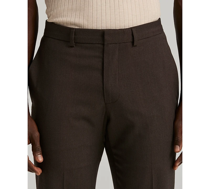 Perry Ellis Portfolio Men's Slim-Fit Flat Front Dress Pants