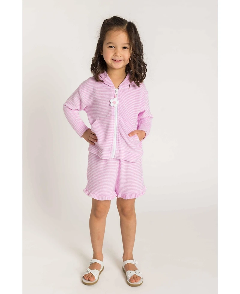 Florence Eiseman Little Girl Stripe Terry Shorts