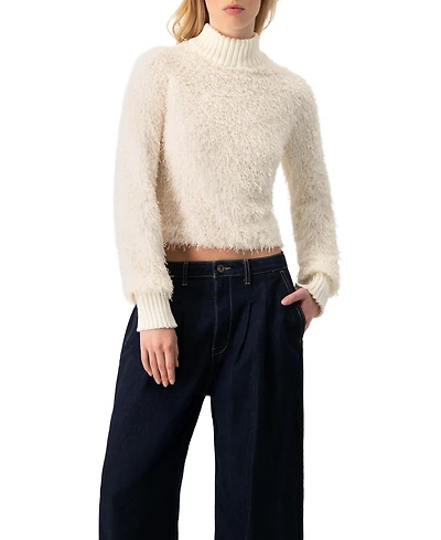 Ivonne Women's High Neck Fringe Blouse