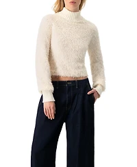 Ivonne Women's High Neck Fringe Blouse