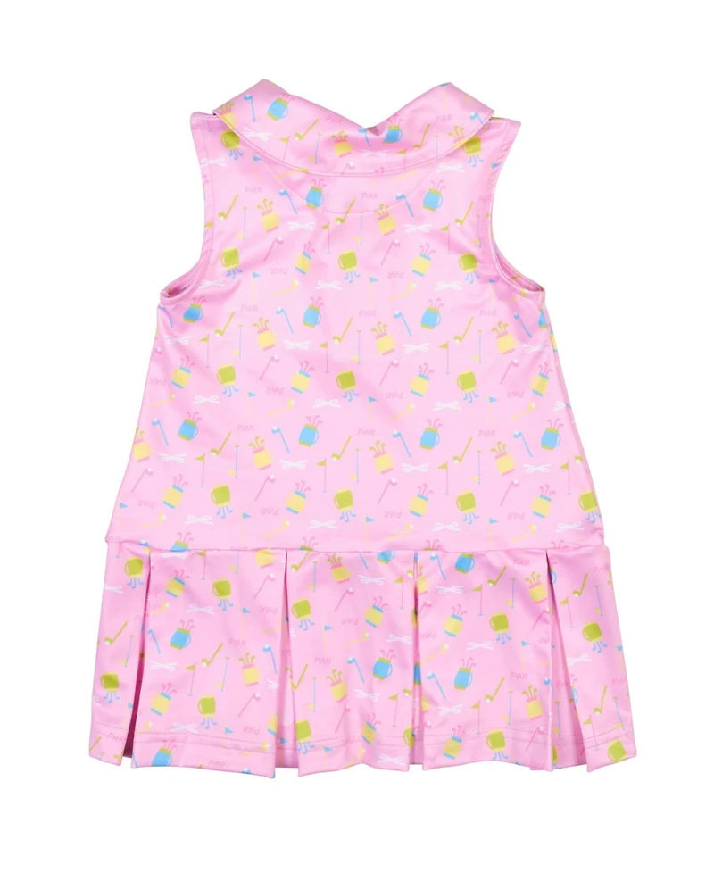 Florence Eiseman Baby Girl Golf Print Performance Knit Dress