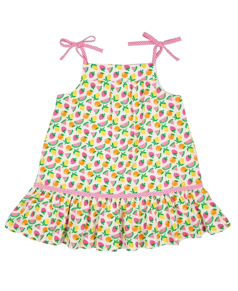 Florence Eiseman Toddler Girls Printed Seersucker Dress With Fruit