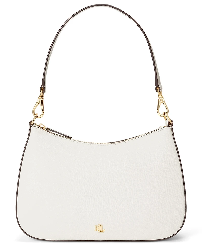 Lauren Ralph Lauren Danni Small Crosshatch Leather Slim Shoulder Bag