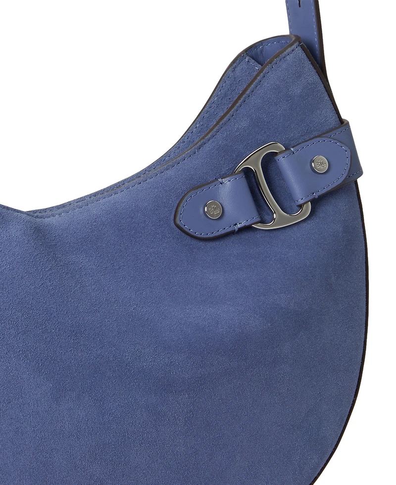 Lauren Ralph Lauren Suede Medium Tasha Shoulder Bag