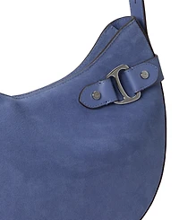 Lauren Ralph Lauren Suede Medium Tasha Shoulder Bag