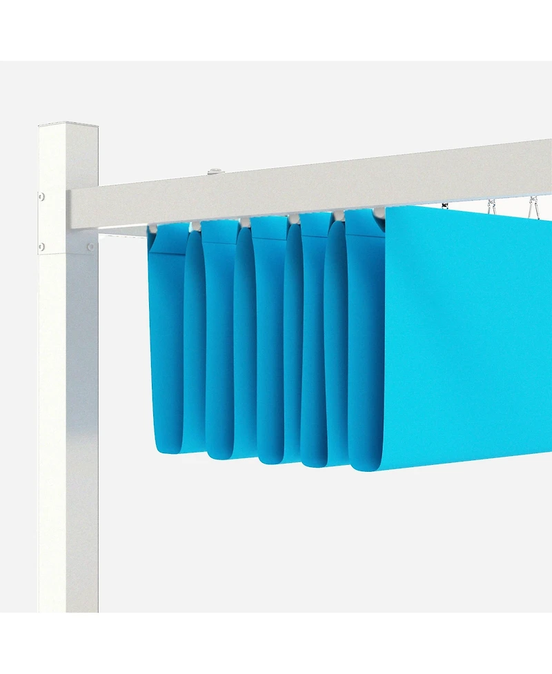 Outsunny 10' x 10' Retractable Pergola, UPF30+ Patio Pergola,