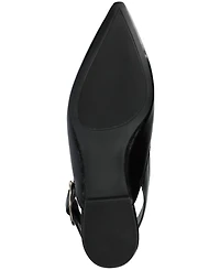 Journee Collection Women's Jacqueline Slingback Ankle Buckle Flats