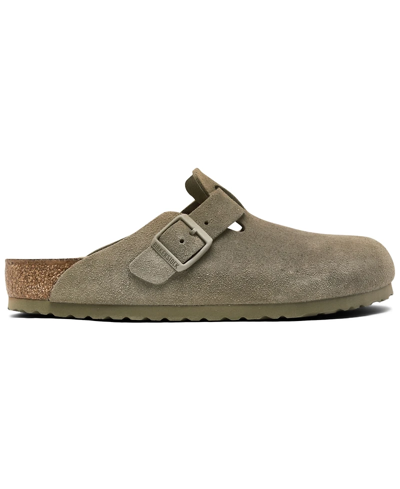 Birkenstock Men's Boston Suede Leather Casual Clogs from Finish Line