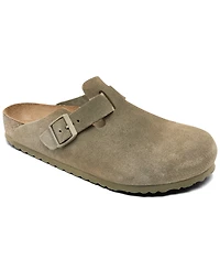 Birkenstock Men's Boston Suede Leather Casual Clogs from Finish Line