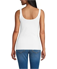 Lands' End Women's Micro Rib Go-To Layering Tank Top