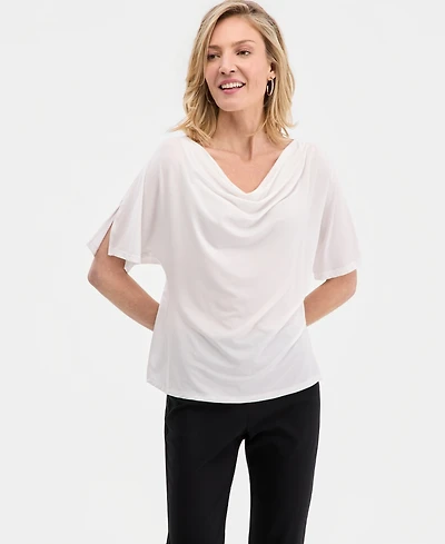 Jm Collection Women's Cowlneck Dolman-Sleeve Top, Macy's Exclusive