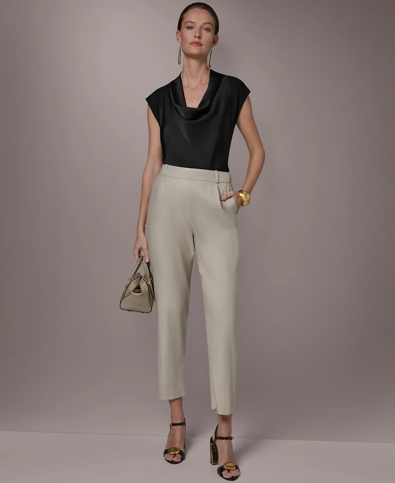 Donna Karan New York Women's Pleated Straight Pants