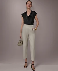 Donna Karan New York Women's Pleated Straight Pants