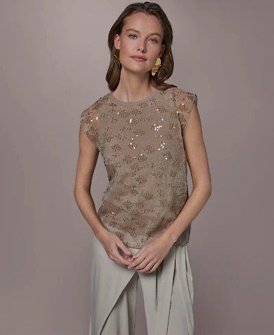 Donna Karan New York Women's Crew Neck Top