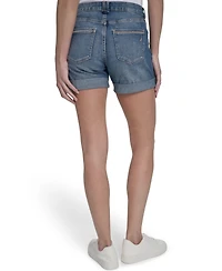 Nautica Jeans Women's Cuffed Denim Shorts