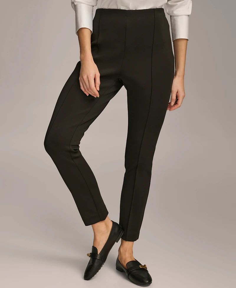 Donna Karan New York Petite Mid-Rise Ankle-Length Pants