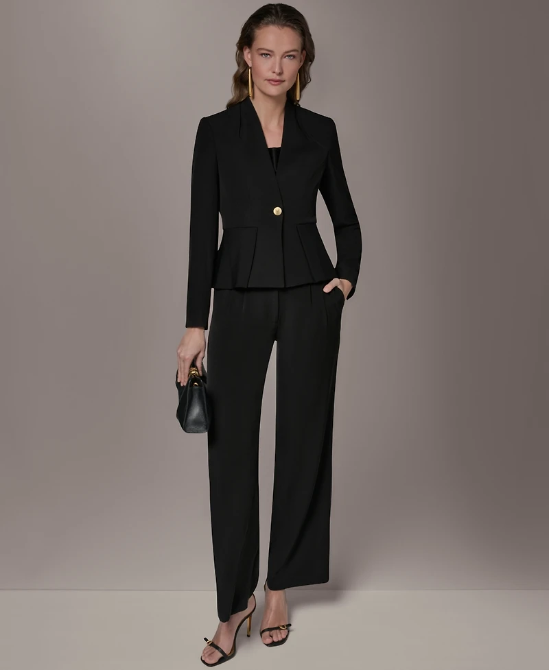 Donna Karan New York Petite Collarless Cropped Jacket