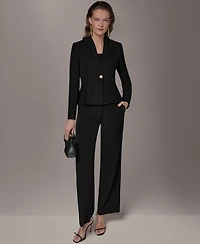 Donna Karan New York Petite Collarless Cropped Jacket