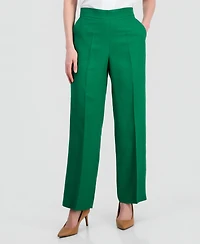 Kasper Women's Linen-Blend Pull-On Pants