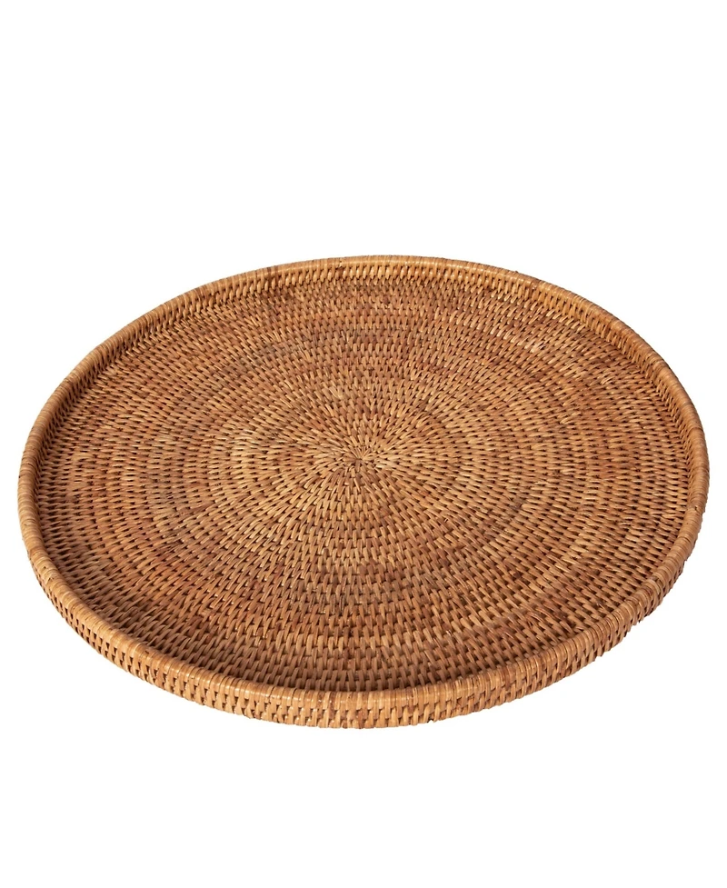 Artifacts Trading Company Artifacts Rattan Round Flat Tray