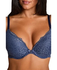 Hunkemoller Women's Marine Padded Underwired Push-Up Bra