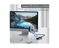 Risokeys 4-Port Usb 3.0 Hub with 5Gbps Transfer Speed, Ultra-Slim Design, Usb Splitter for Office/Gaming/Home
