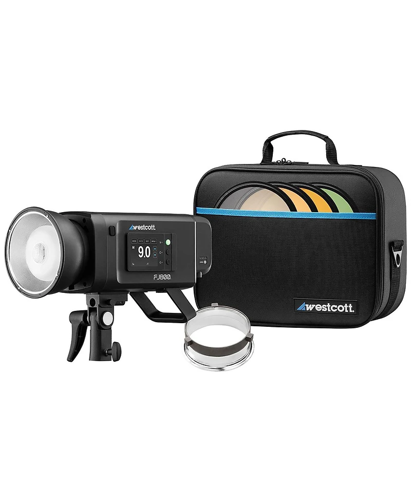 Westcott Fj800 800W Bi-Color Strobe, Bundle with FJ ProMax Extra Battery and 9.5' Light Stand