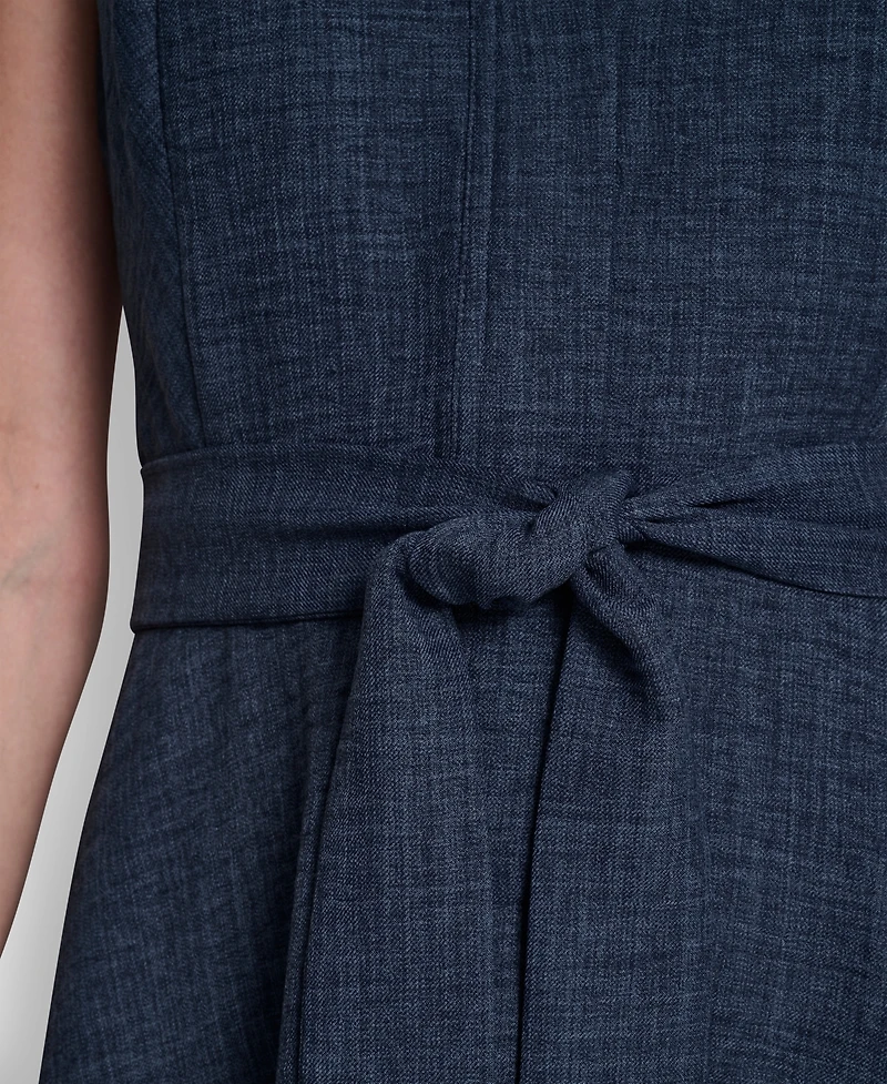 Dkny Women's Sleeveless Button-Front Shirt Dress