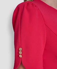 Dkny Women's Short-Sleeve Jewel Neck Dress