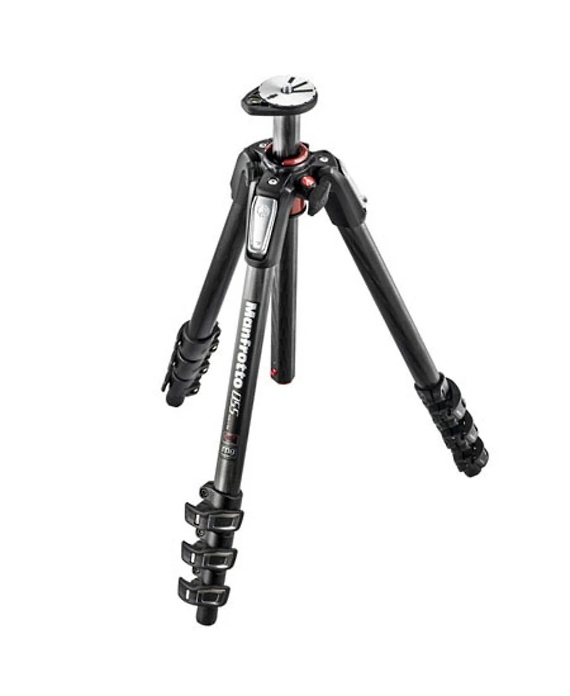 Manfrotto 055 4-Section Carbon Fiber Tripod with Horizontal Column