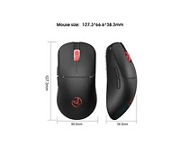 Risokeys Dual-Mode Wireless Gaming Mouse, Lightweight, 10000 Dpi Adjustable, 2.4G+Wired, Rechargeable, for Pc, Laptop, Mac,for Gamers, Office Workers