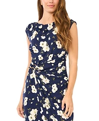Msk Women's Boat Neck Midi Dress