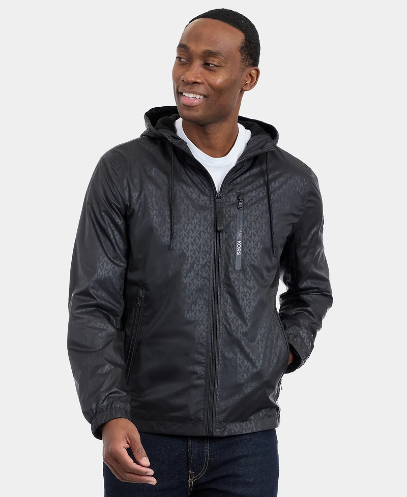 Michael Kors Men's Hooded Windbreaker Jacket
