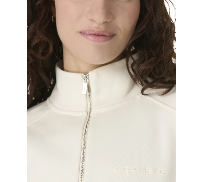 Sweaty Betty Women's Revive Rib-Mix Funnel Neck Hoodie