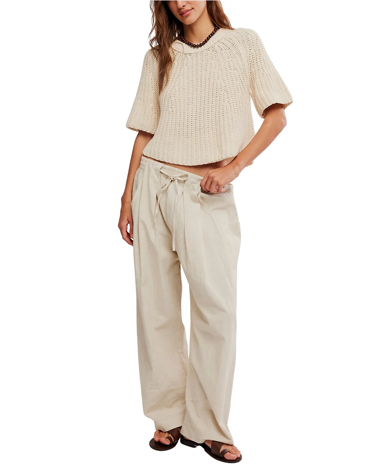Free People Women's Chambers Laid Back Pull-On Pants