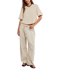 Free People Women's Chambers Laid Back Pull-On Pants