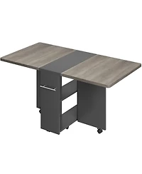 gaomon Kitchen Table Movable Space Saving Foldable Kitchen Table for Dining Room, Home Office, Living Room