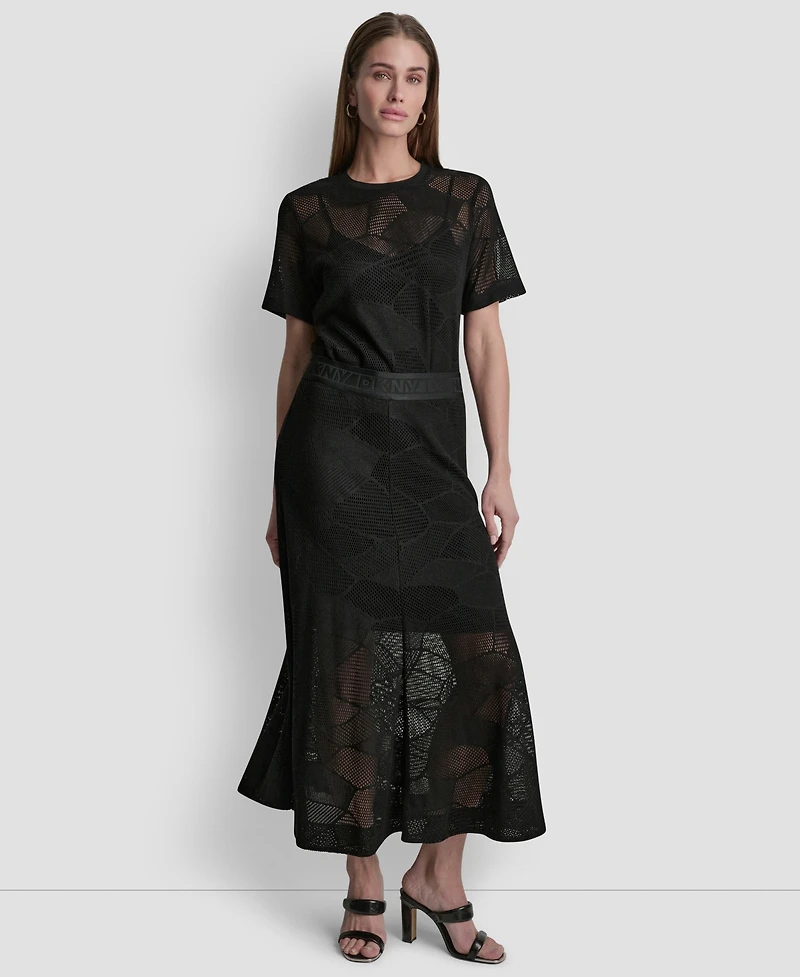 Dkny Women's Croton Lace A-Line Skirt