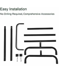 Rainsken 2-Tier Laundry Hamper, 110L Capacity Oxford Clothes Basket with Lid, 2 Removable Bags and Sorting Cards for Bedroom