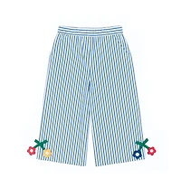 Florence Eiseman Little Girls Seersucker Pants With Flowers