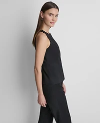 Dkny Women's Ponte Sleeveless Tank Top
